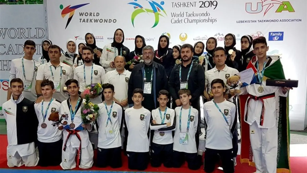 قهرمانی دختران تکواندوکار ایران در قهرمانی جهان/ تیم پسران ایران نایب قهرمان شد