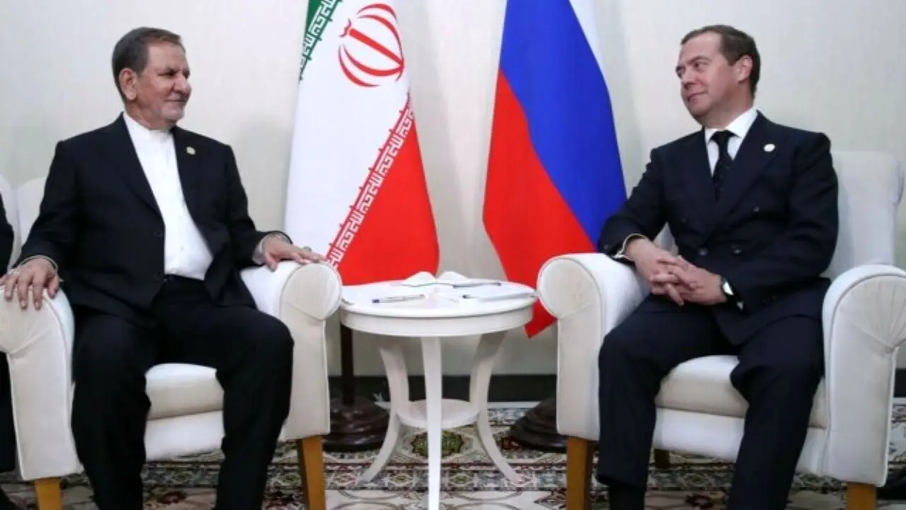 «جهانگیری» و نخست‌وزیر روسیه بر مقابله با تحریم‌های آمریکا تاکید کردند