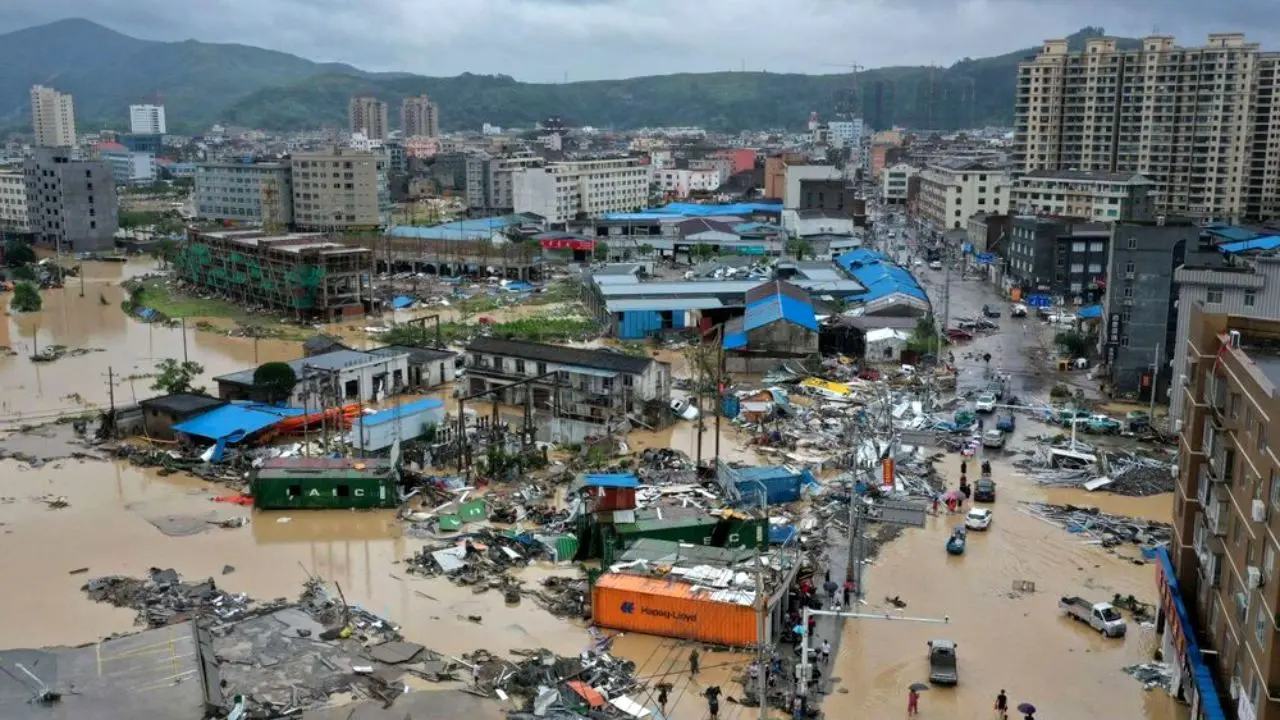 طوفان سهمگین «لکیما» در چین