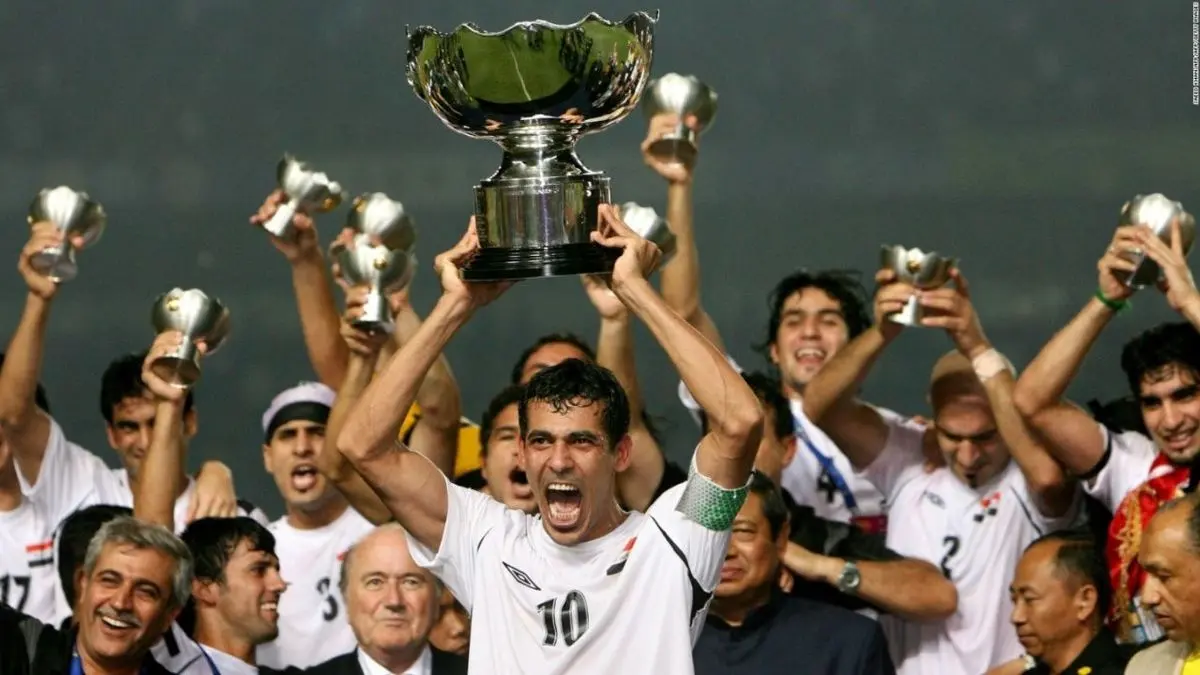 شاخه زیتون صلح بر گردن فوتبال عراق