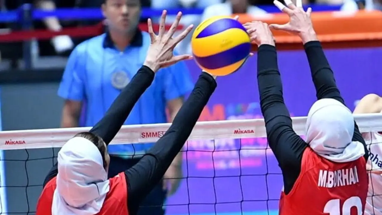 تیم ملی والیبال زنان ایران در مقابل چین تایپه شکست خورد