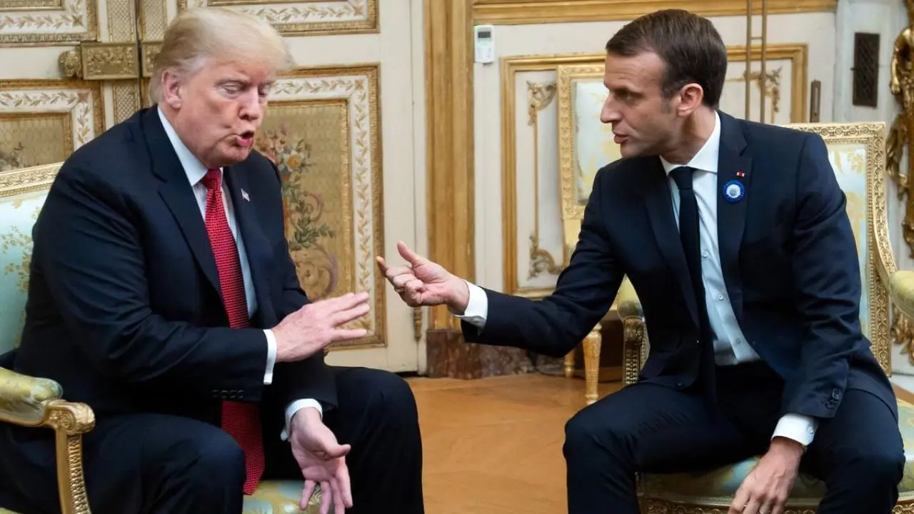 فرانسه پیش از دیدار ترامپ با ماکرون تهدید شد