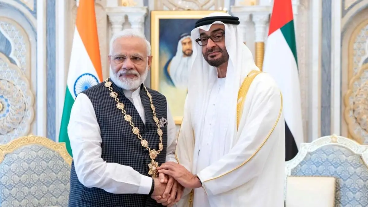 ولیعهد ابوظبی با نخست‌وزیر هند دیدار کرد
