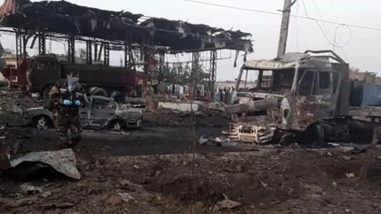 انفجار مهیب در منطقه دیپلماتیک کابل 16 کشته به‌جا گذاشت + ویدئو