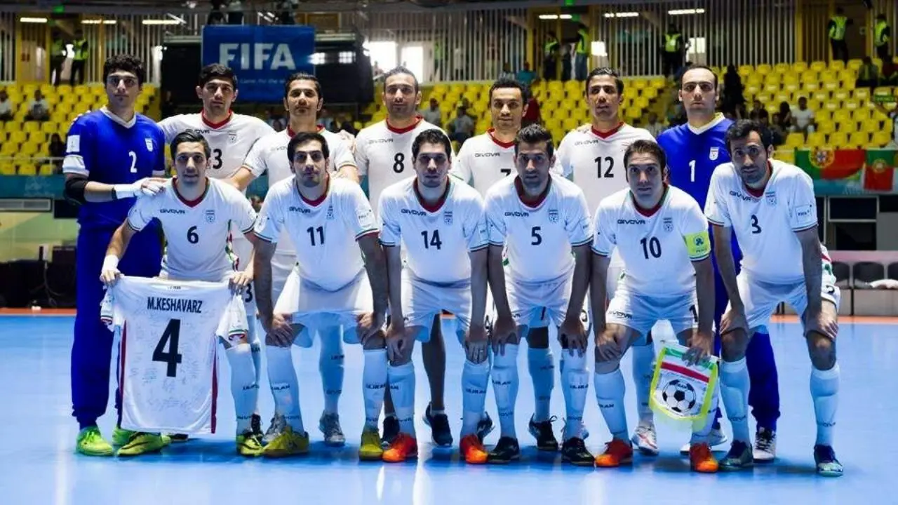تیم ملی فوتسال ایران در رده نخست آسیا و سوم جهان ماند