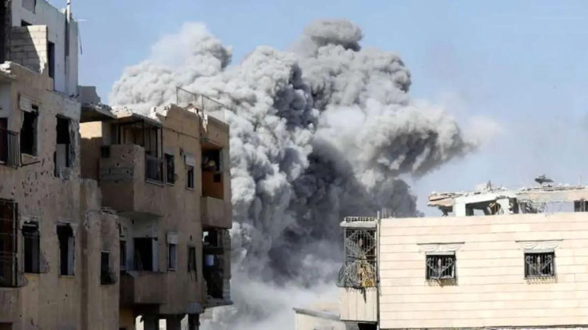 حمله هوایی ائتلاف آمریکا به ادلب سوریه