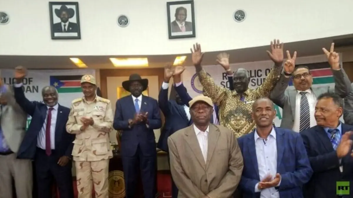 امضای رسمی "بیانیه جوبا" برای آغاز مذاکرات صلح میان سودان و گروه‌های شبه نظامی