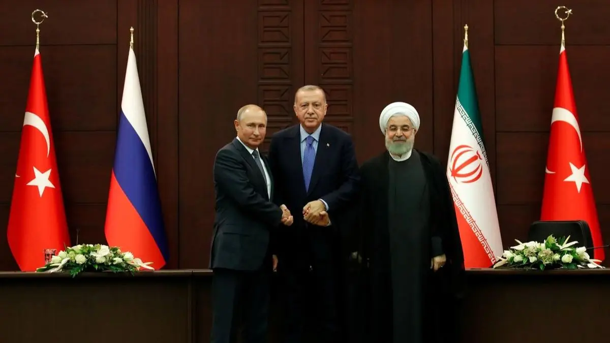 وقتی روحانی، پوتین و اردوغان عکس یادگاری می‌گیرند + ویدئو