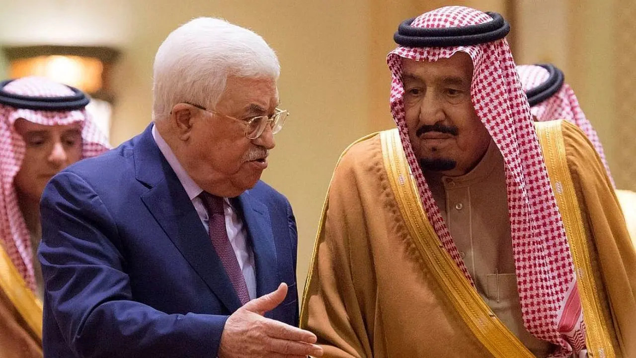 پادشاه عربستان با محمود عباس رایزنی کرد