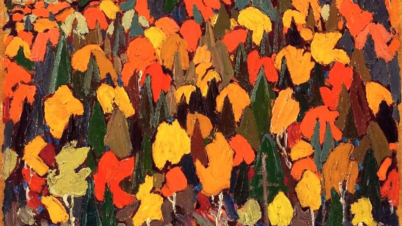 نقاشی روز، شاخ و برگ پاییز