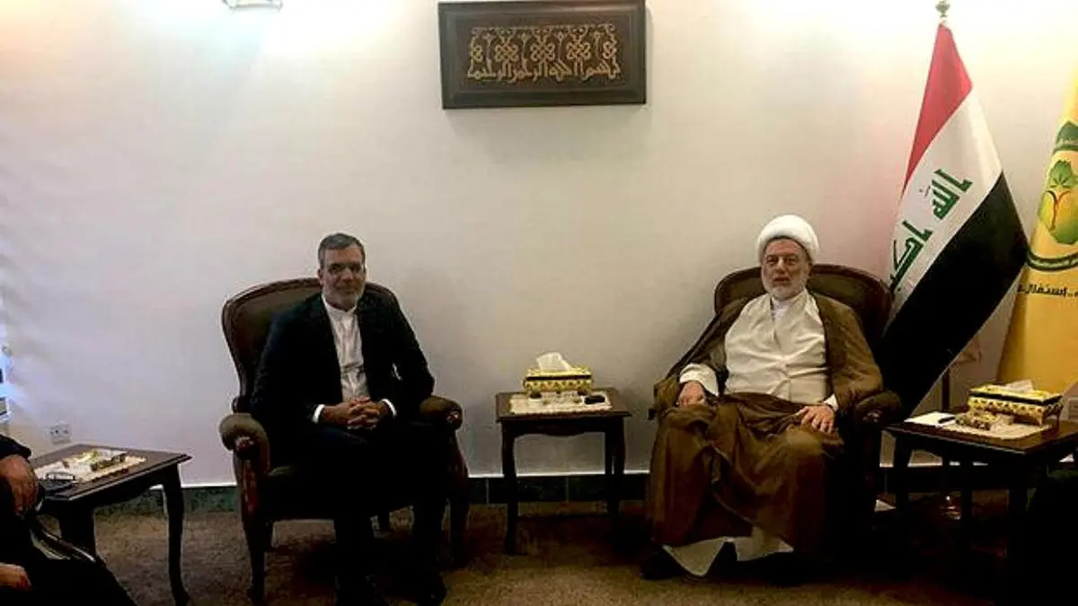 «جابری انصاری» با رئیس مجلس اعلای انقلاب عراق دیدار کرد