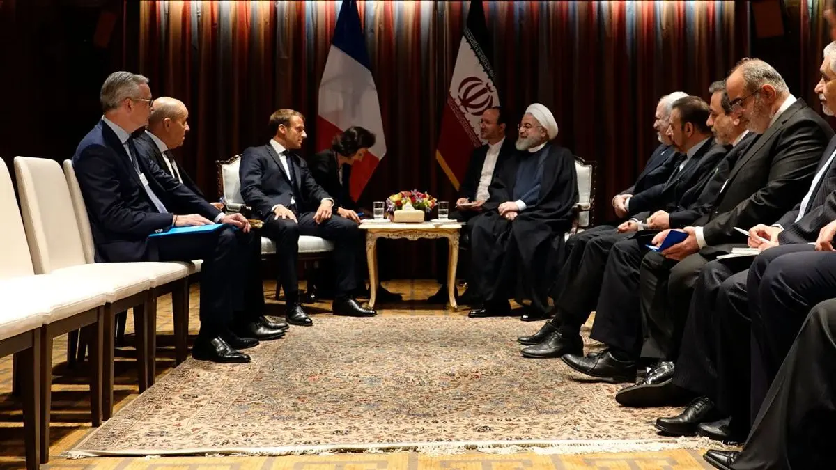 ماکرون و روحانی در نیویورک دیدار  کردند + ویدئو