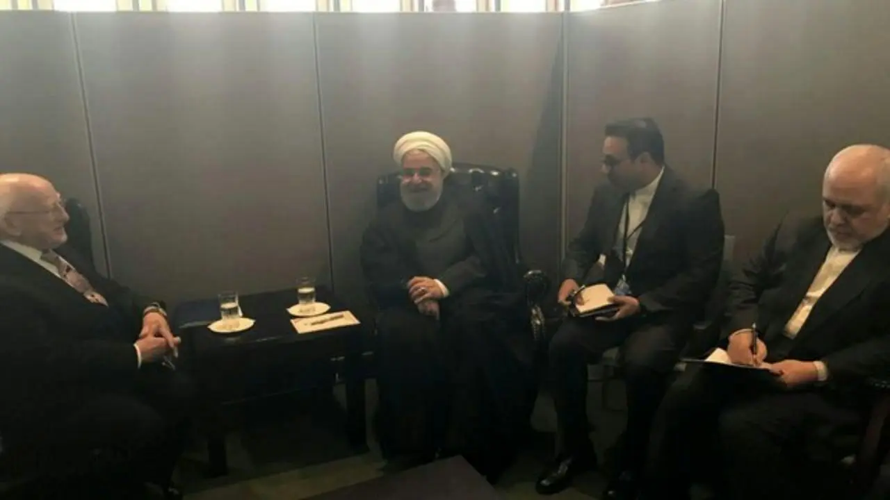 روسای جمهور ایران و ایرلند در نیویورک با یکدیگر دیدار کردند