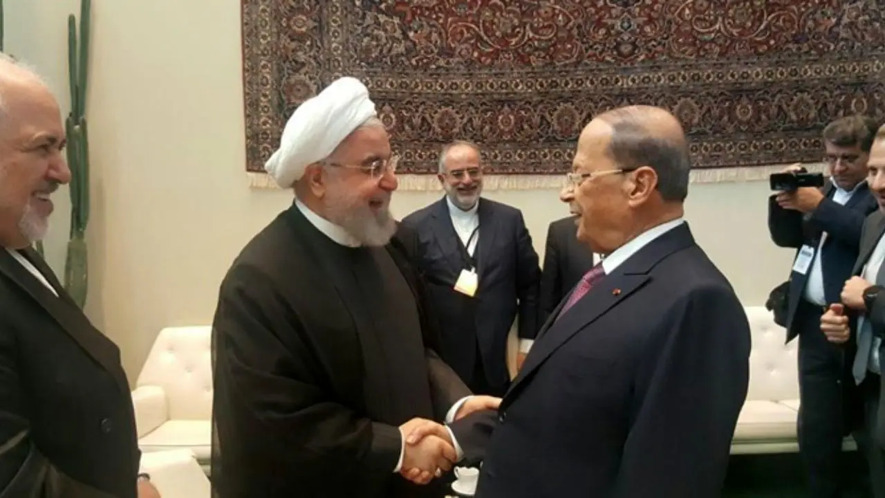 رئیس‌جمهوری لبنان با روحانی دیدار کرد