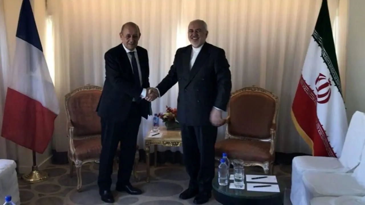 ظریف با وزرای خارجه فرانسه و استرالیا دیدار کرد