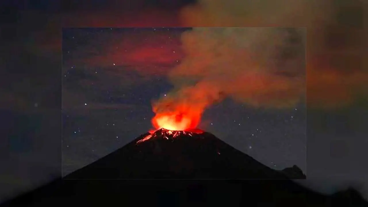 کوه آتشفشان «پوپوکاتپتل» در مکزیک فوران کرد + ویدئو