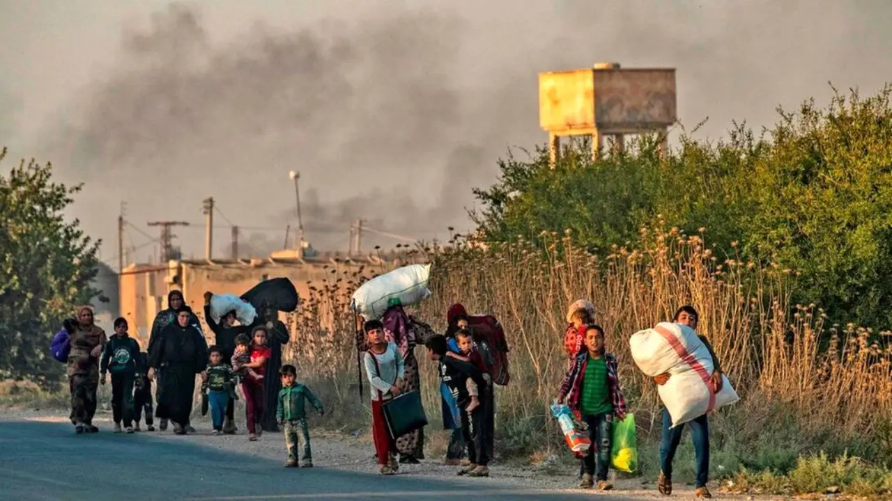 200 هزار نفر بر اثر حمله نظامی ترکیه به سوریه آواره شدند