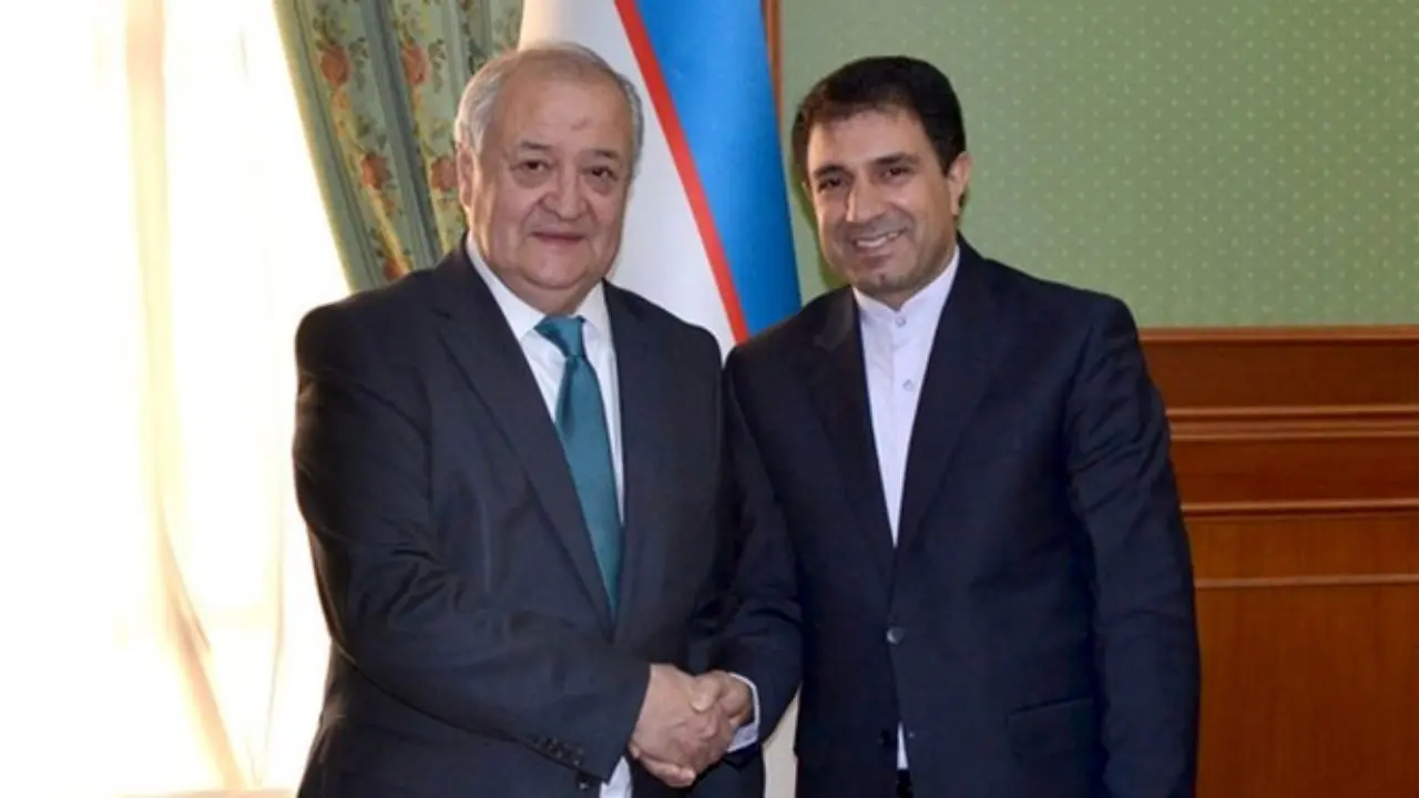 سفیر جدید ایران رونوشت استوارنامه خودرا تسلیم وزیر خارجه ازبکستان کرد