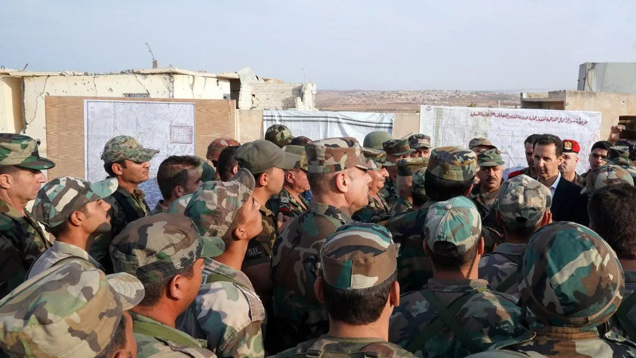 حضور «بشار اسد» در خطوط مقدم نبرد در جنوب «ادلب» + عکس
