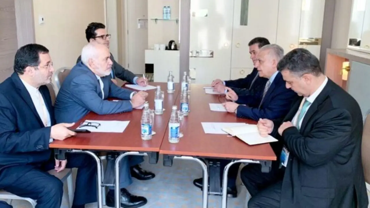 «محمدجواد ظریف» با وزیر خارجه عراق دیدار کرد