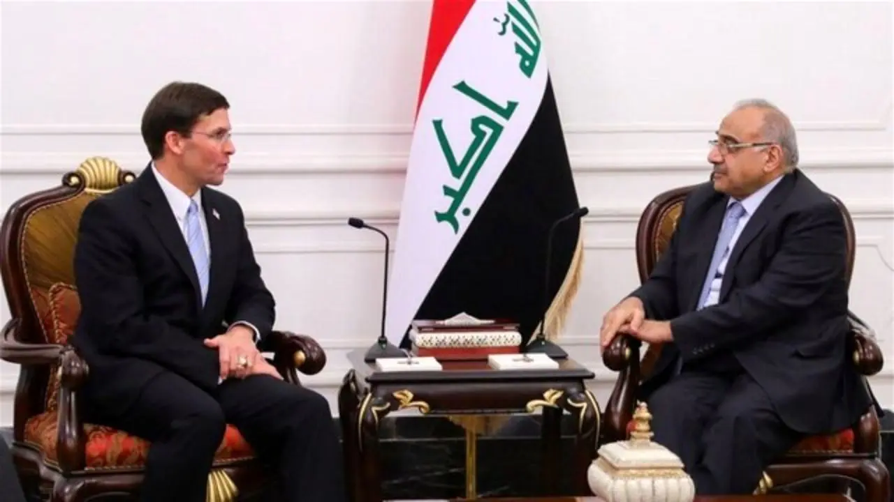 نخست وزیر عراق با وزیر دفاع آمریکا دیدار کرد
