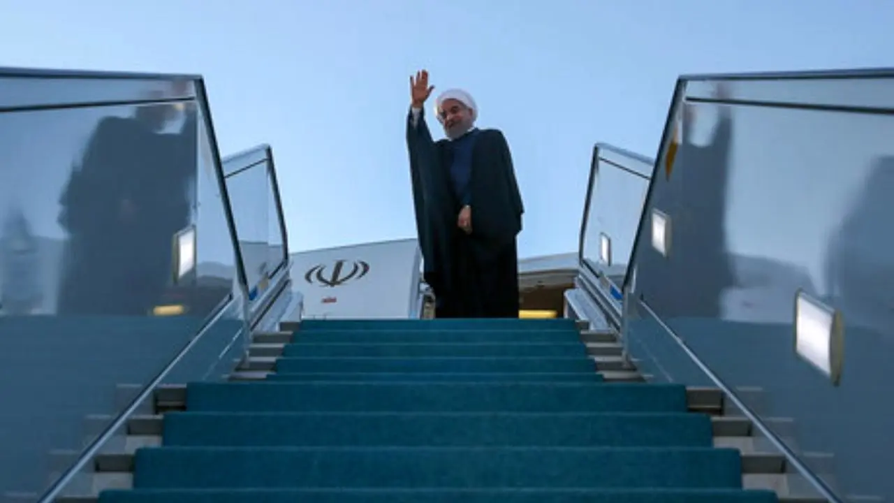 روحانی برای حضور در اجلاس سران کشورهای جنبش عدم تعهد به باکو رفت