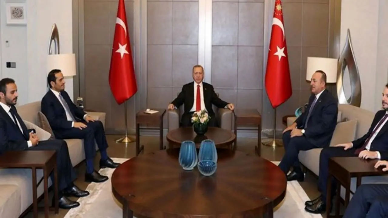 وزیر امور خارجه قطر با «اردوغان» و «چاووش‌‌اوغلو» دیدار کرد