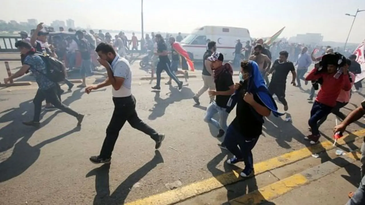 سه فرد مسلح نفوذی در تظاهرات بغداد بازداشت شدند