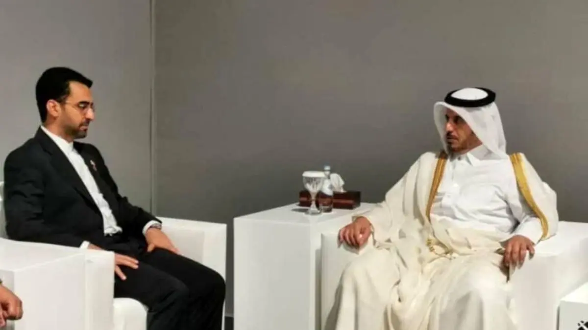 وزیر ارتباطات ایران با نخست‌وزیر قطر دیدار کرد