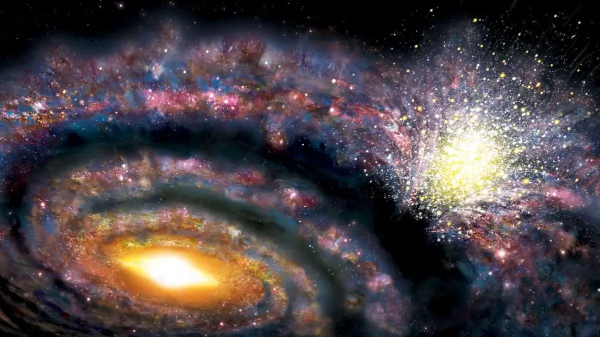 برخورد 2 کهکشان از نگاه «هابل» + عکس
