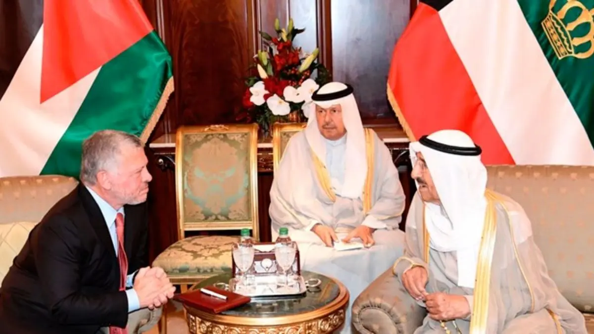 پادشاه اردن، با امیر کویت دیدار کرد