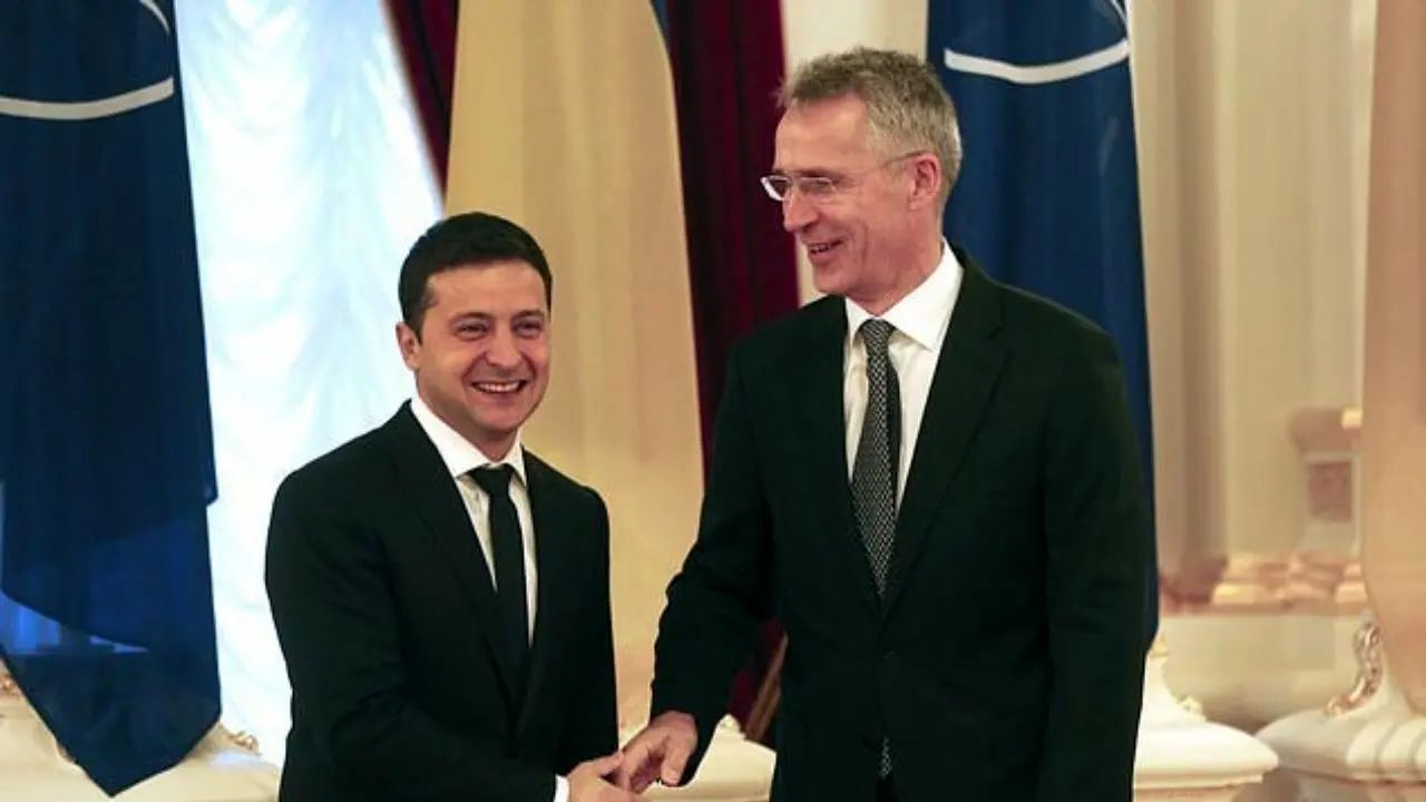 دبیر کل ناتو با رئیس جمهور اوکراین در کی‌یف دیدار کرد