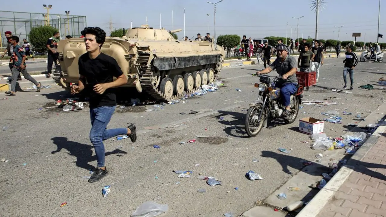 تظاهرات جدید در بغداد/ تلاش نیروهای امنیتی برای متفرق کردن تظاهرات‌کنندگان