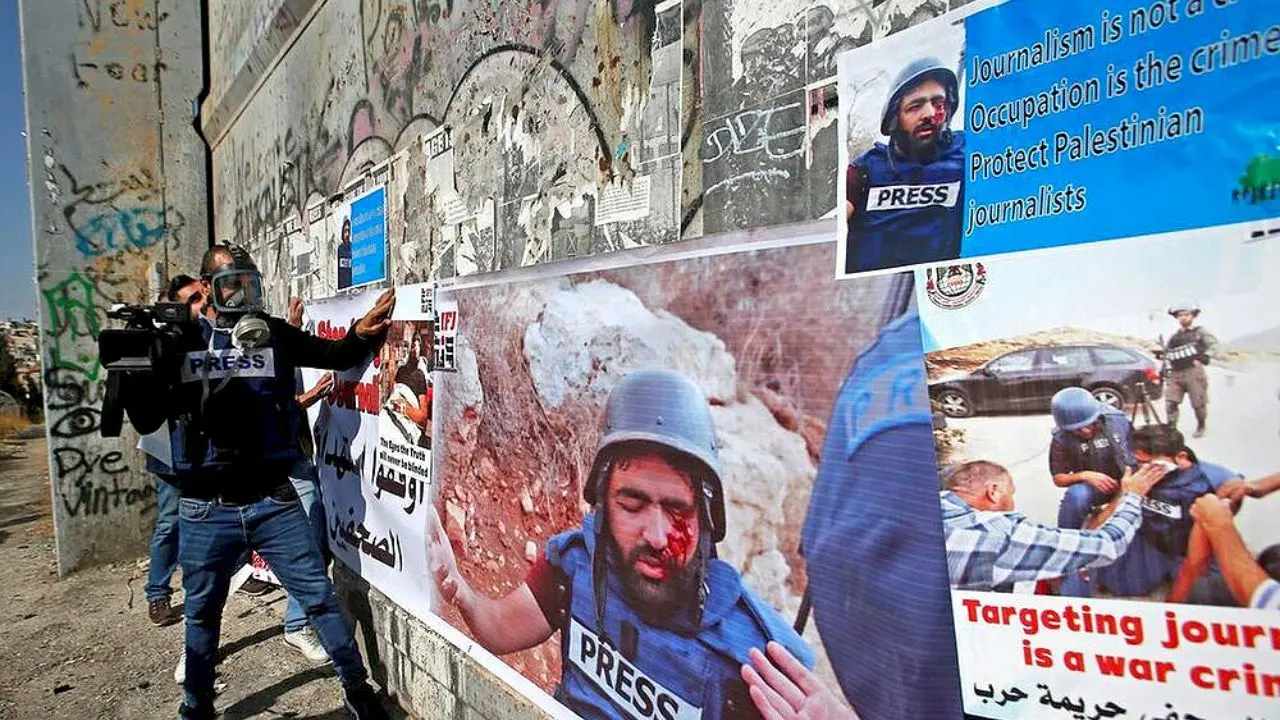 حمله نظامیان اسرائیلی به خبرنگاران