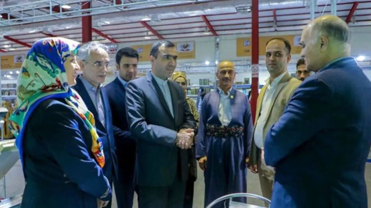 سرکنسول ایران از نخستین نمایشگاه بین‌المللی کتاب سلیمانیه بازدید کرد