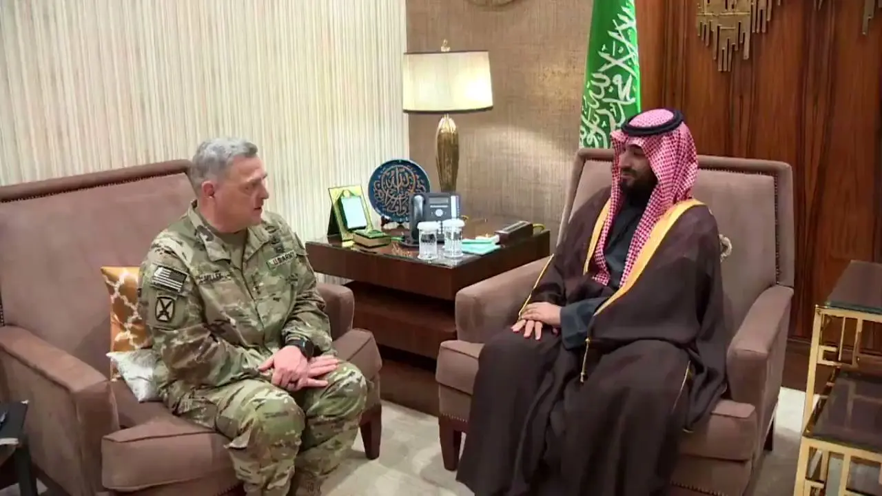 رئیس ستاد مشترک ارتش آمریکا با «محمد بن سلمان» دیدار کرد
