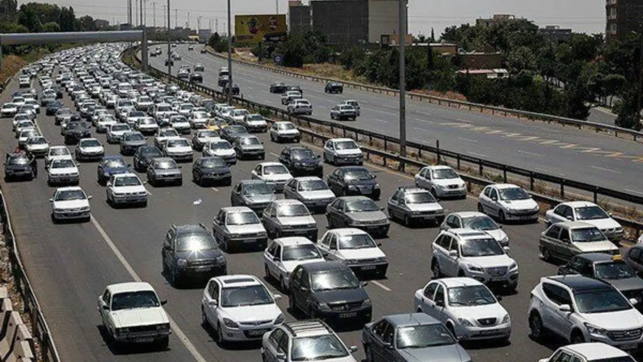 ترافیک نیمه‌سنگین در آزادراه قزوین-کرج-تهران