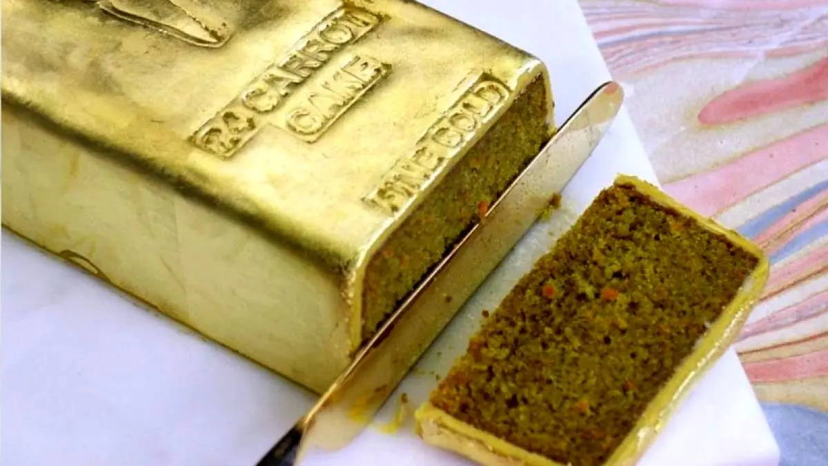 آموزش پخت کیک با ورق طلا کار دست تلویزیون داد + ویدئو