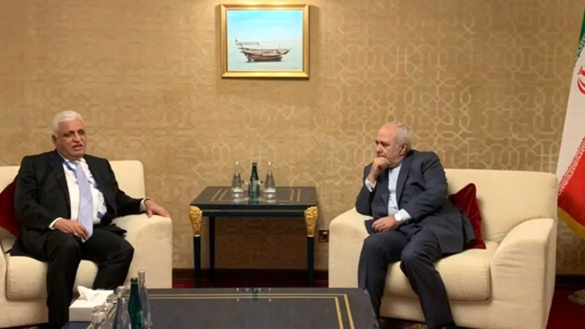دیدار مشاور امنیت ملی عراق با ظریف در دوحه