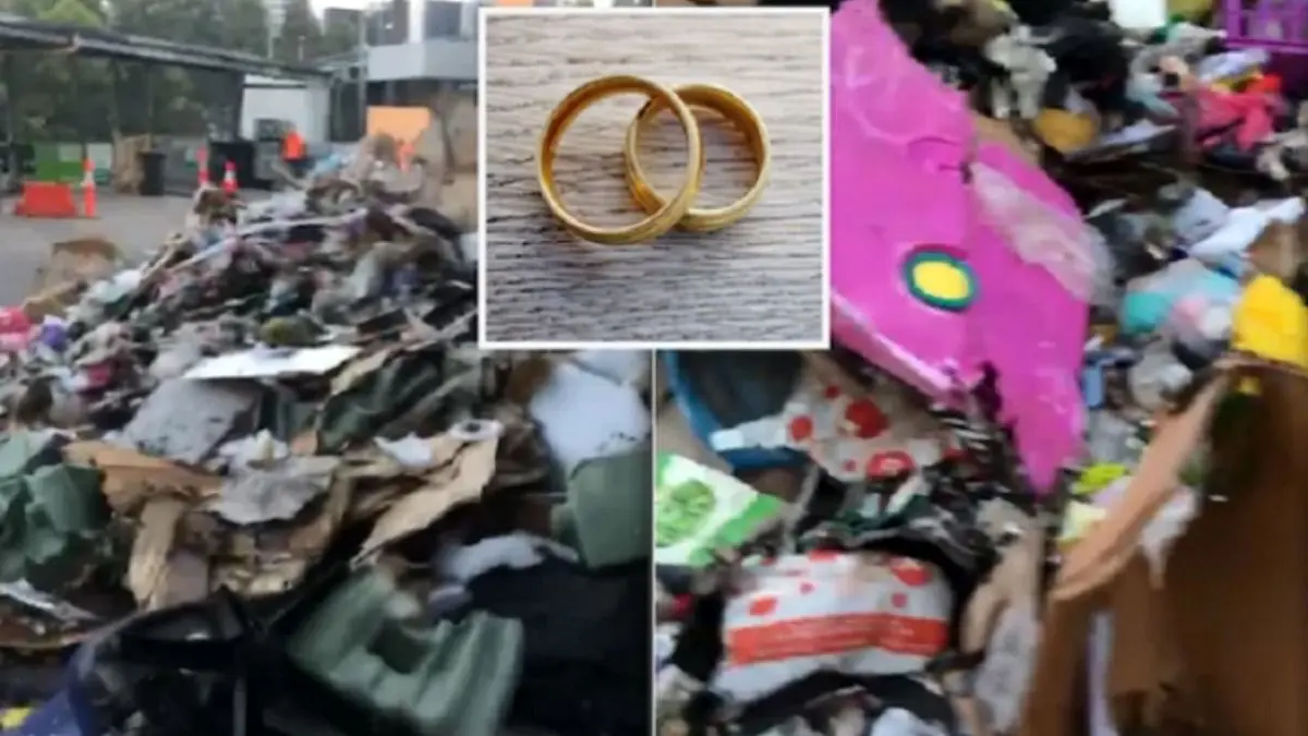 حلقه ازدواج از میان 30 تن زباله پیدا شد