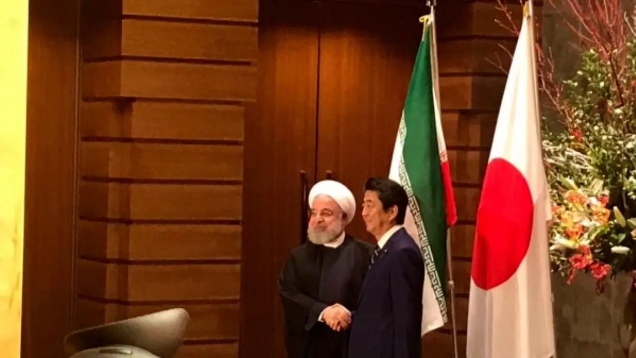 استقبال رسمی نخست‌وزیر ژاپن از رئیس‌جمهوری ایران