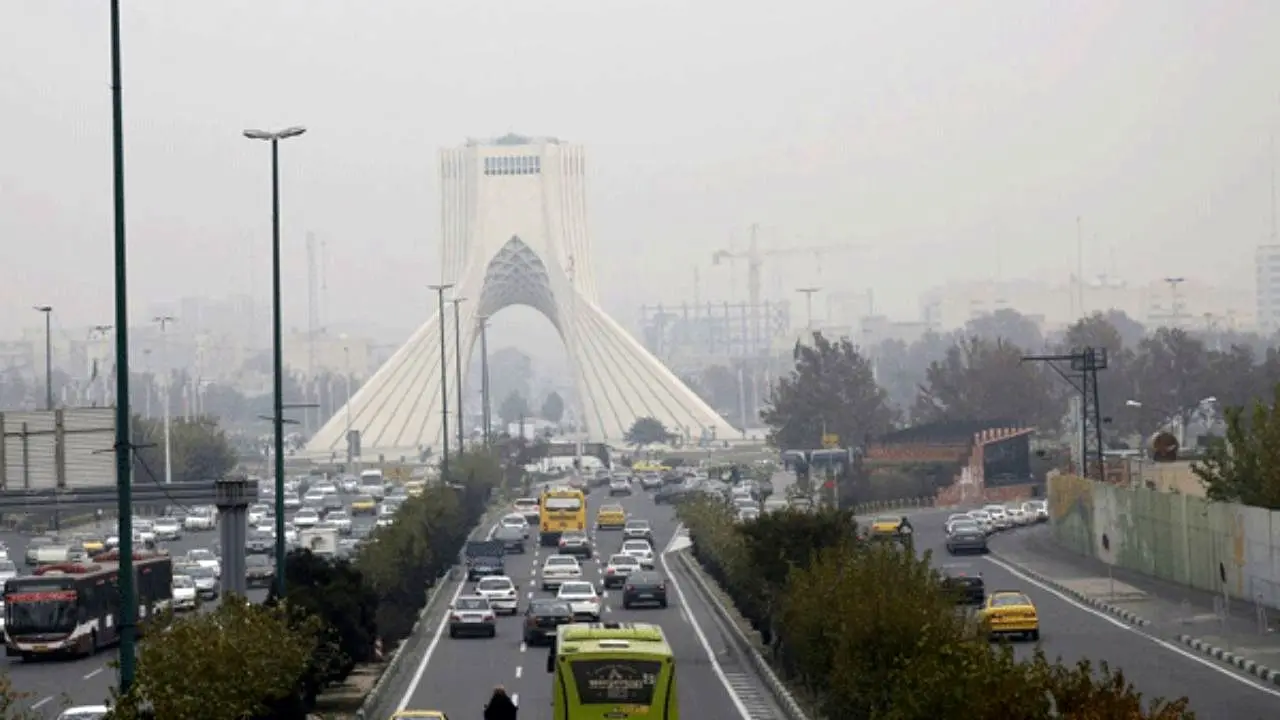 شاخص کیفیت هوای پایتخت روی عدد 141 قرار گرفت/ شهر ری آلوده‌ترین نقطه تهران