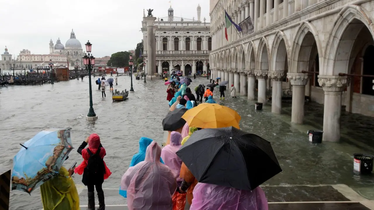 خسارت یک میلیارد یورویی؛ سیل دوباره ونیز ایتالیا را فراگرفت + ویدئو