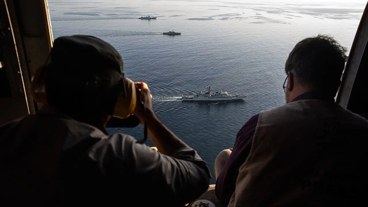 رزمایش مشترک مرکب دریایی ایران، روسیه و چین + ویدئو