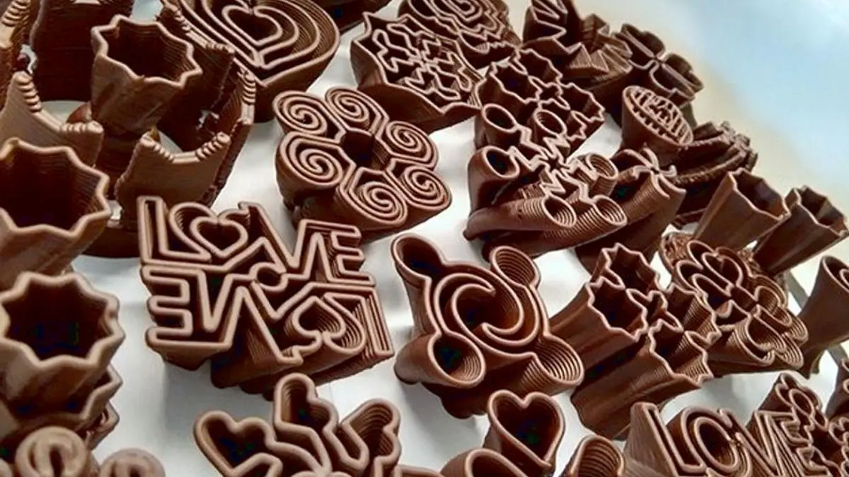 چاپگر سه‌بعدی برای تولید شکلات با اشکال مختلف به بازار می‌آید