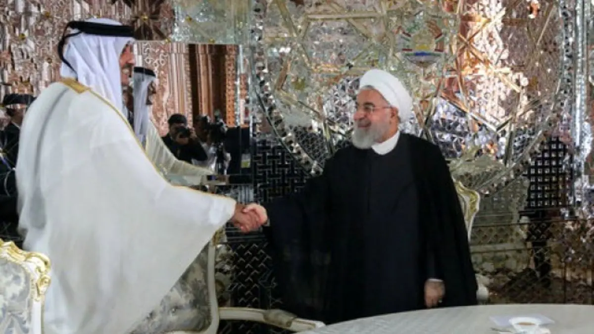 استقبال رسمی دکتر روحانی از امیر قطر