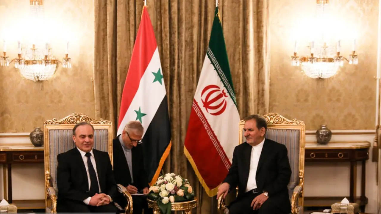 نخست‌وزیر سوریه مورد استقبال رسمی جهانگیری قرار گرفت