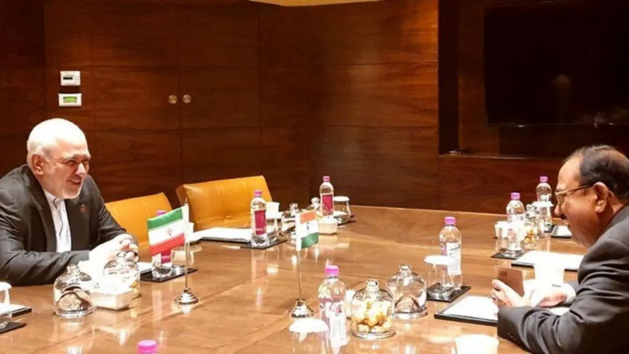 «ظریف» با مشاور امنیت ملی هند دیدار کرد