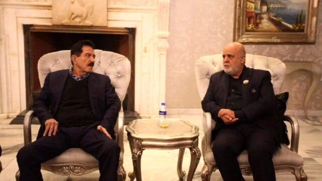 سفیر ایران در عراق با رئیس شورای عالی سیاسی اتحادیه میهنی کردستان دیدار کرد