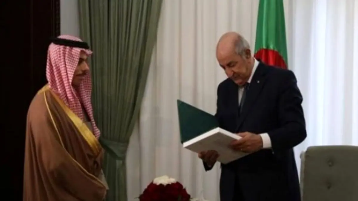 وزیر خارجه عربستان با رئیس جمهور الجزائر رایزنی کرد